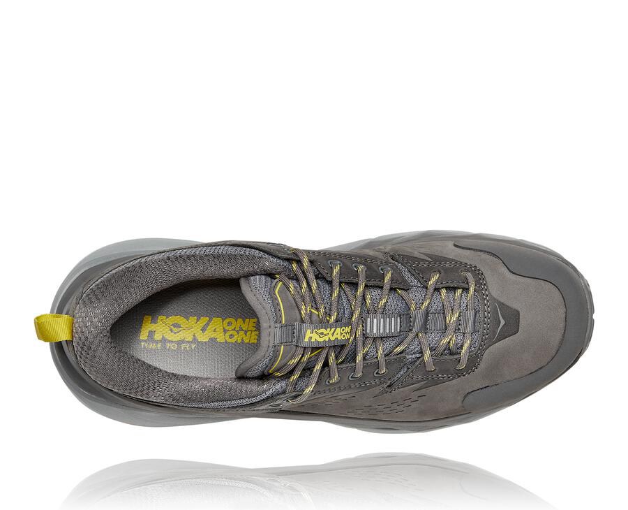 Trail Shoes Mens - Hoka One One Kaha Low GORE-TEX - Grey - BVWYZQR-13